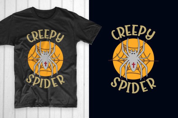Creepy Spider Halloween T Shirt: Graphics & Freebies