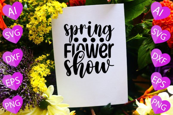 Spring Flower Show Graphics for Freebies